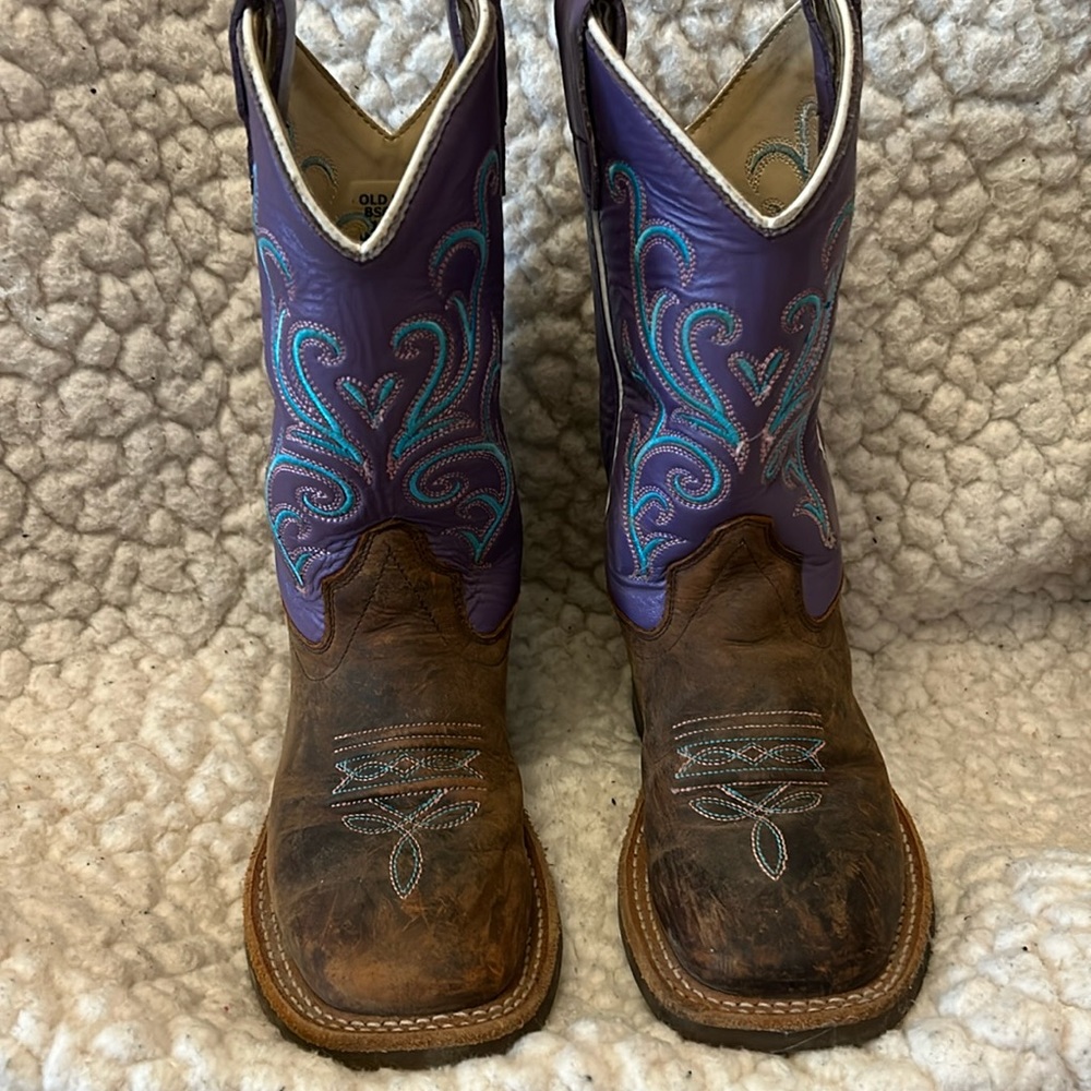 Girls/kids Old West brand cowboy boots size 11.5 D